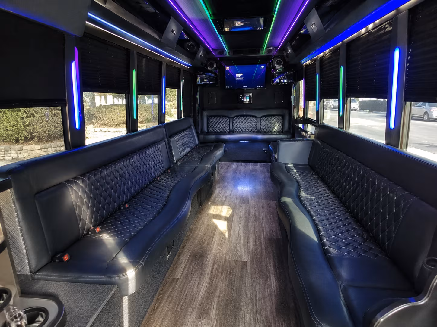tempe 15 passenger party bus interior