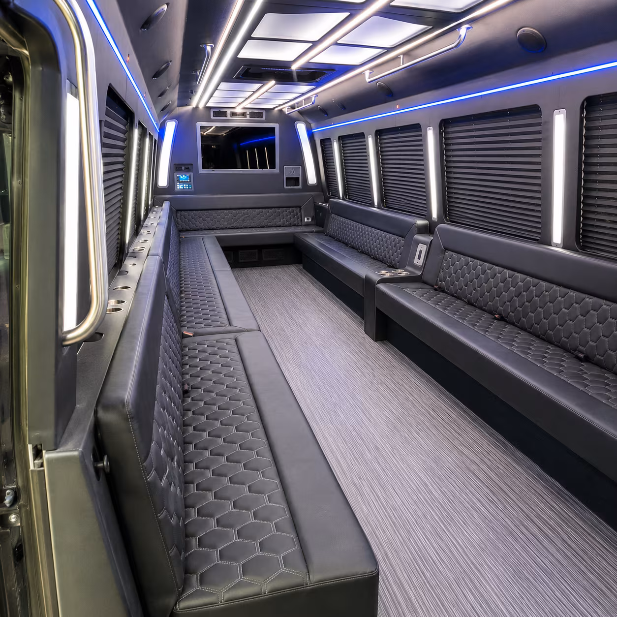 tempe 40 passenger party bus interior