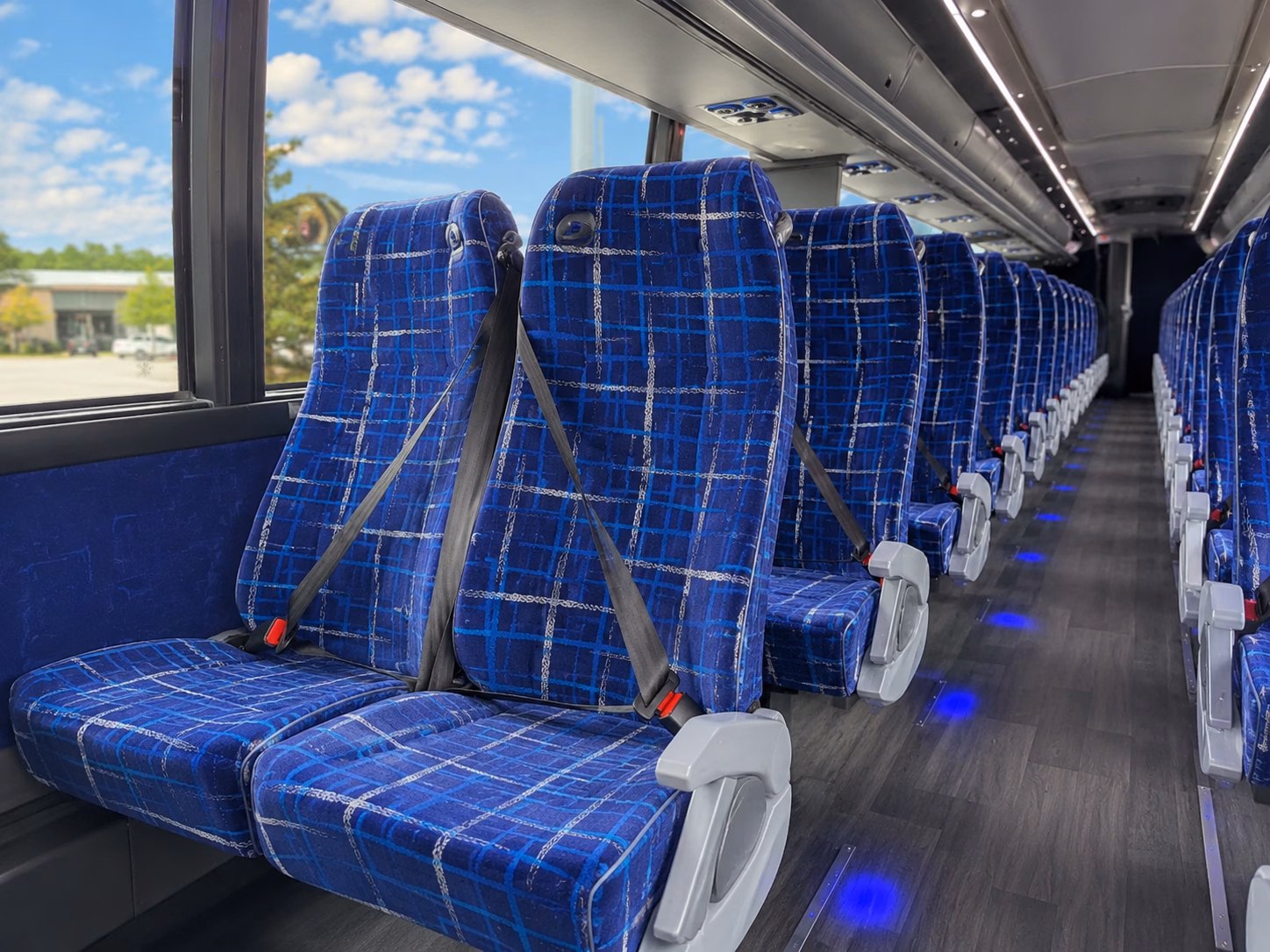 tempe charter bus rental interior